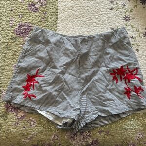 Francescas’s High Waisted Linen Shorts